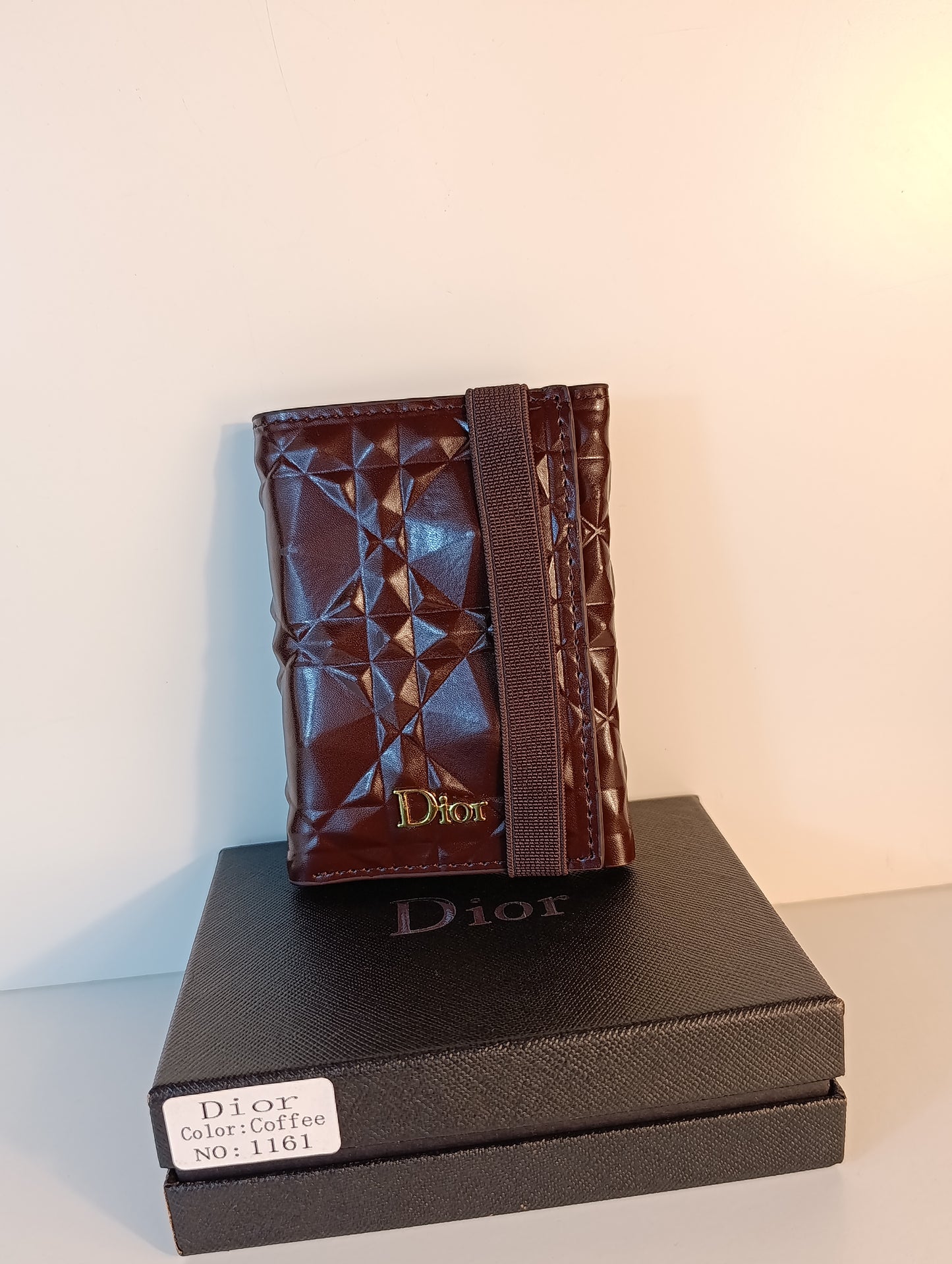 PORTEFRUILLE  DIOR CUIR MARRON